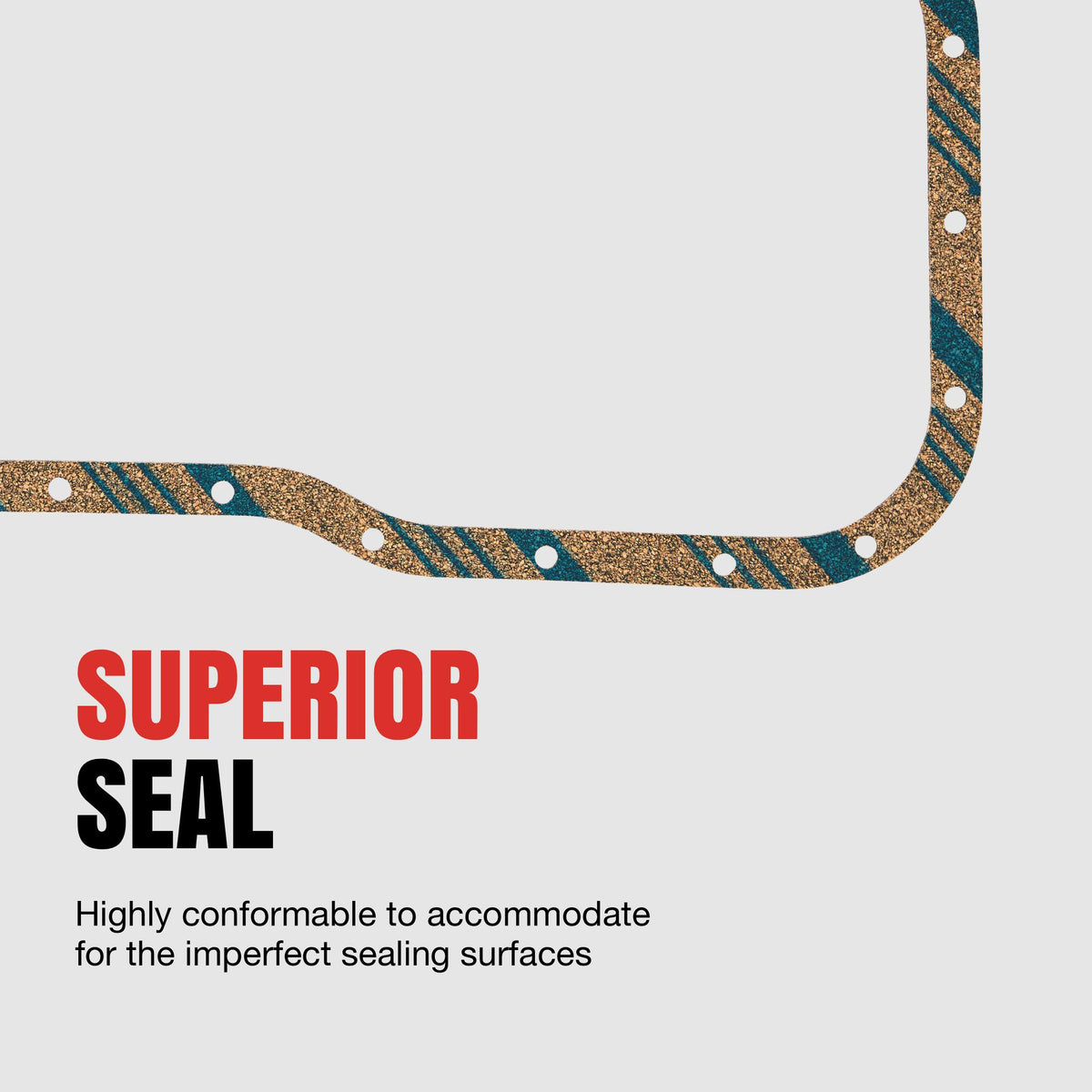 Fel-Pro gasket installed on an oil pan illustrating proper fit and leak-prevention benefit