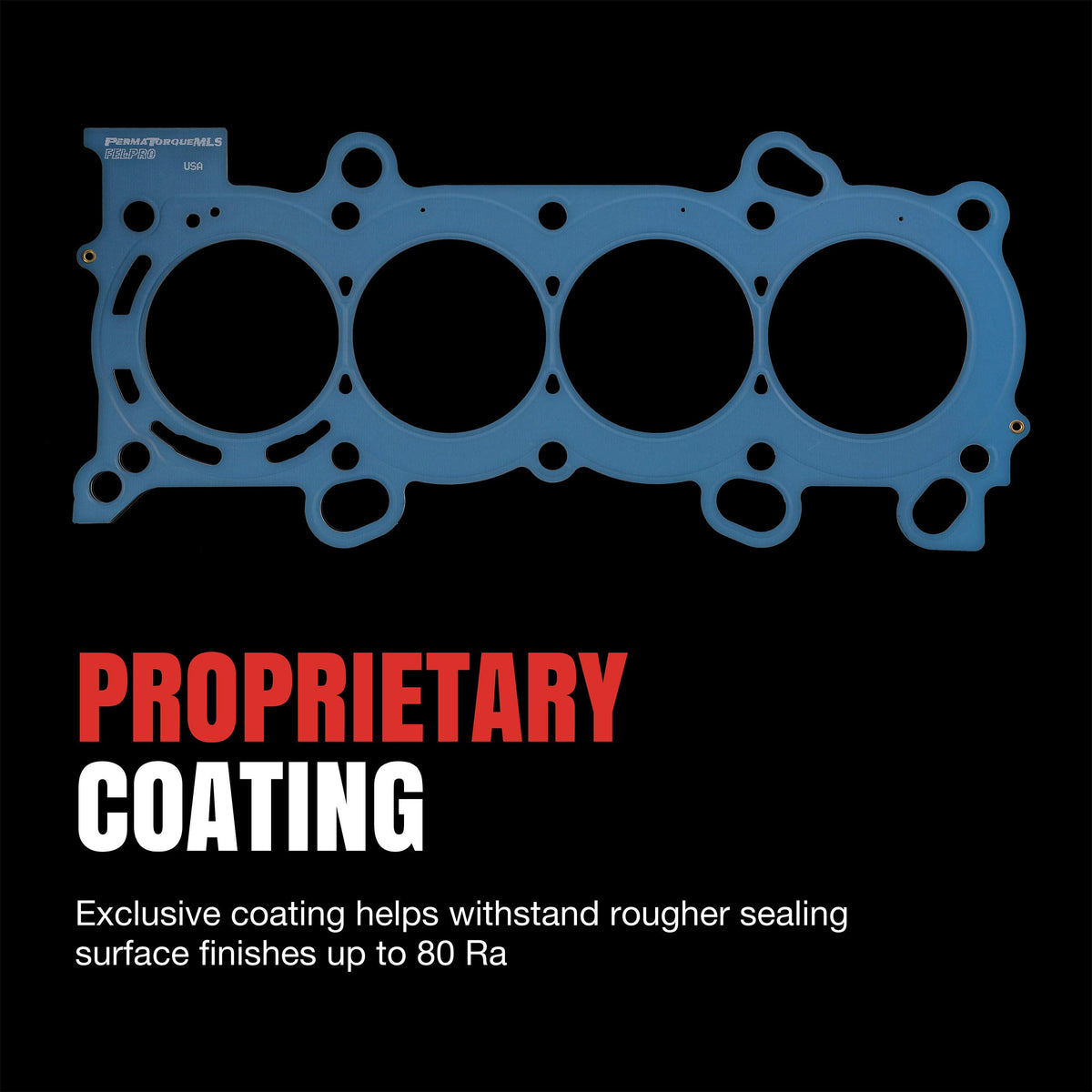 Fel-Pro multilayer steel edge detail demonstrating durable construction