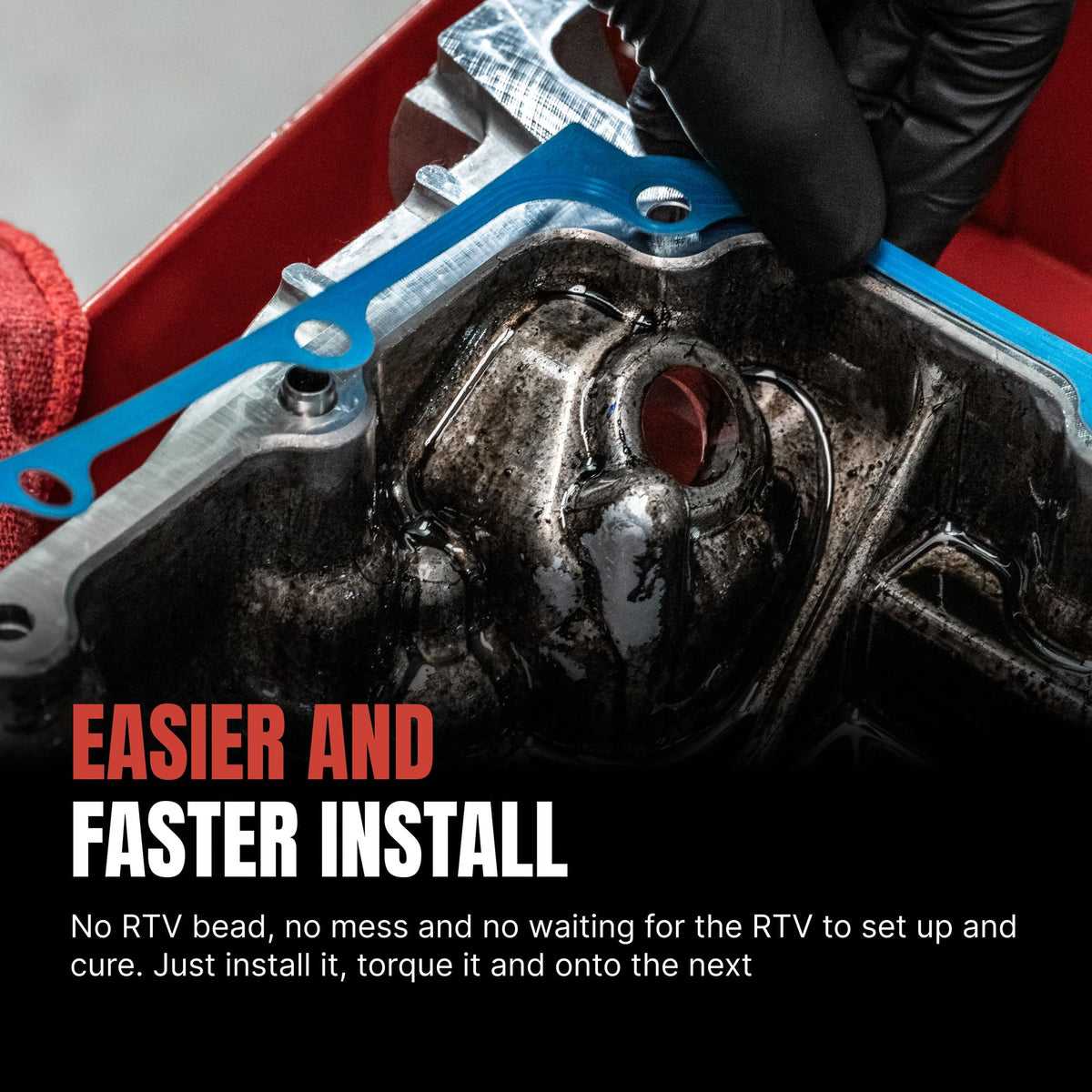 Fel-Pro steel carrier detail illustrating durable, stable construction