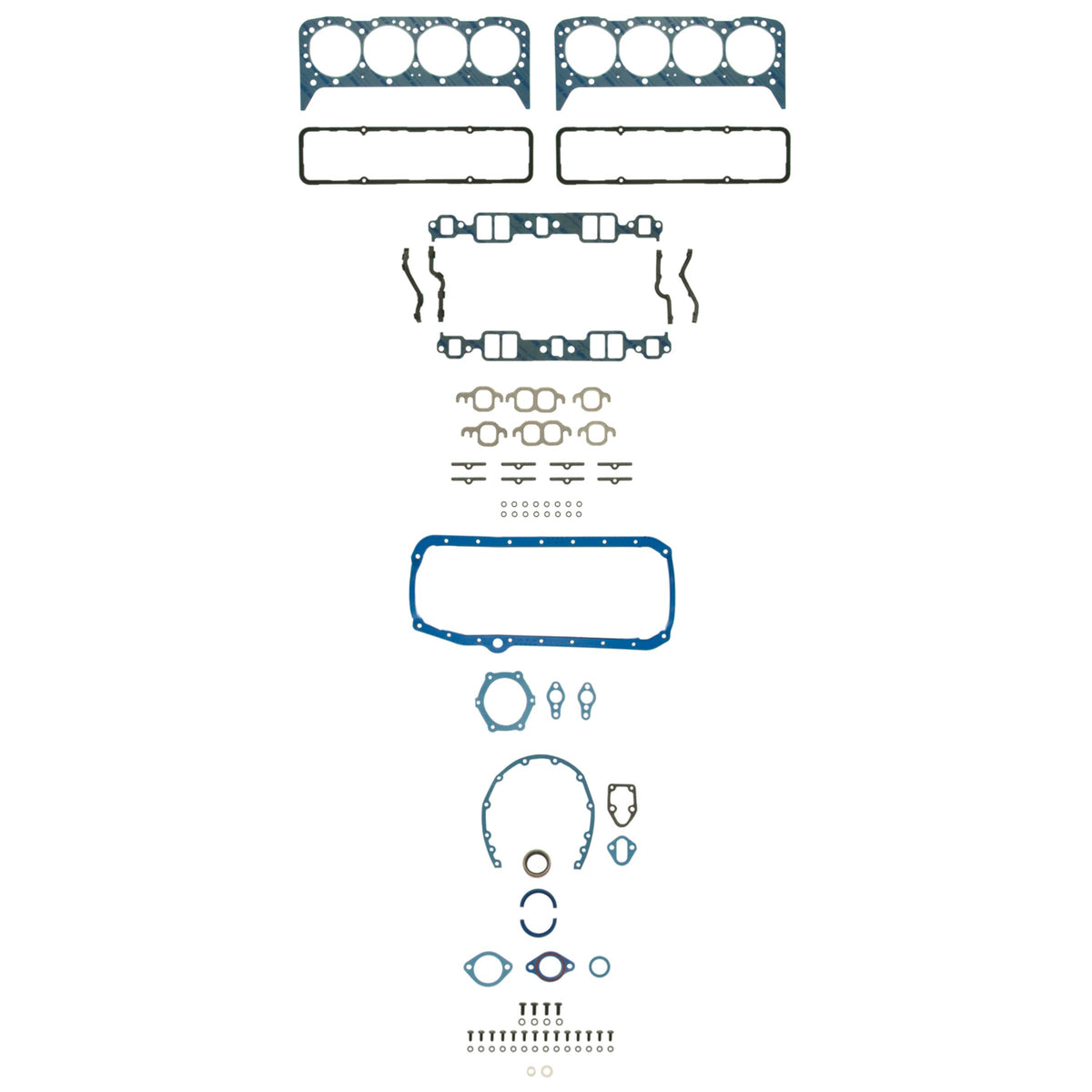 Fel-Pro head gasket close-up showing material texture and precision cut for durable, leak-resistant sealing