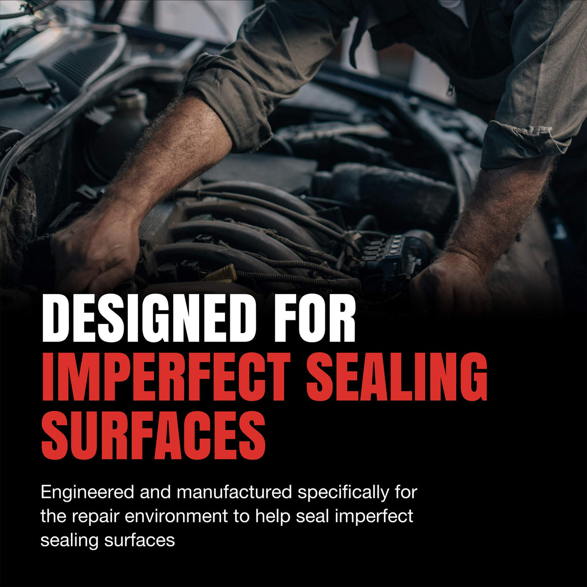 Fel-Pro close-up of gasket material texture highlighting durable seal surface