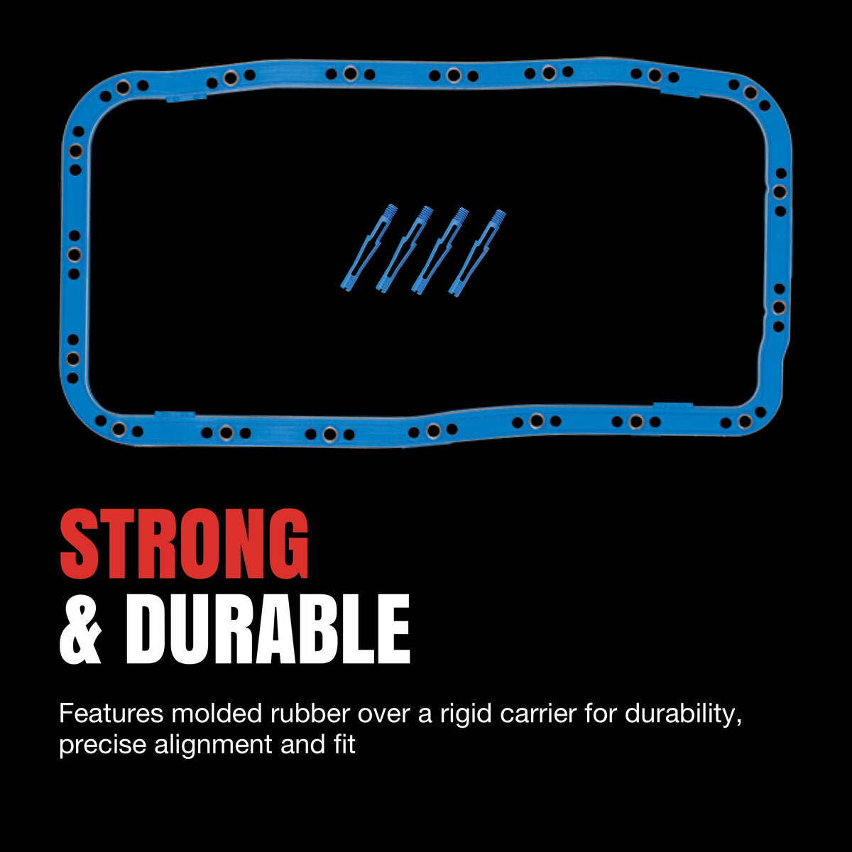 Fel-Pro gasket installed on a Chevrolet C10 oil pan demonstrating correct fit and leak-preventing seal