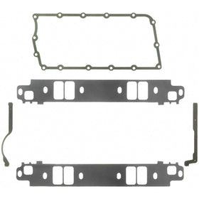 Fel-Pro intake manifold gasket kit front packaging showing complete set and fitment