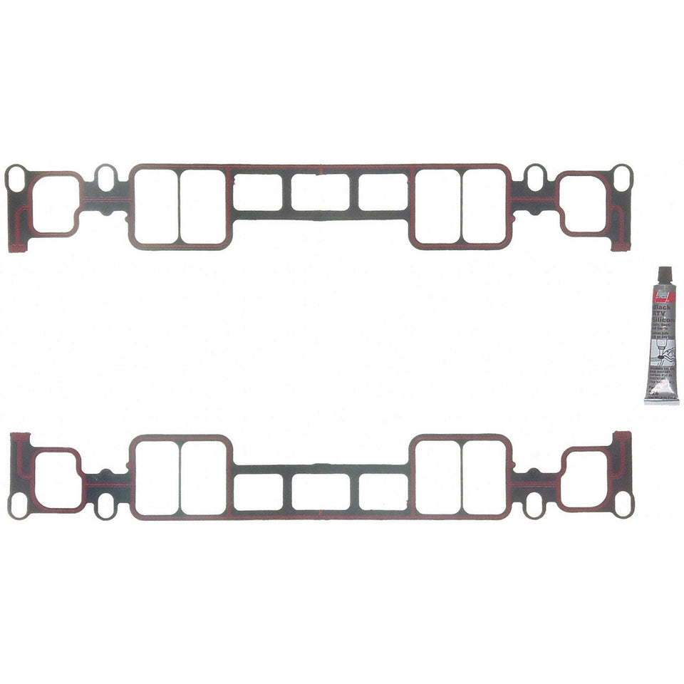 Fel-Pro front-package showing intake manifold gasket set and components for precise sealing