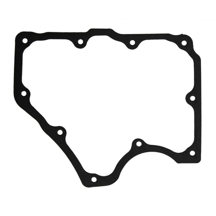 Fel-Pro oil pan gasket front view showing bolt pattern and precise fit