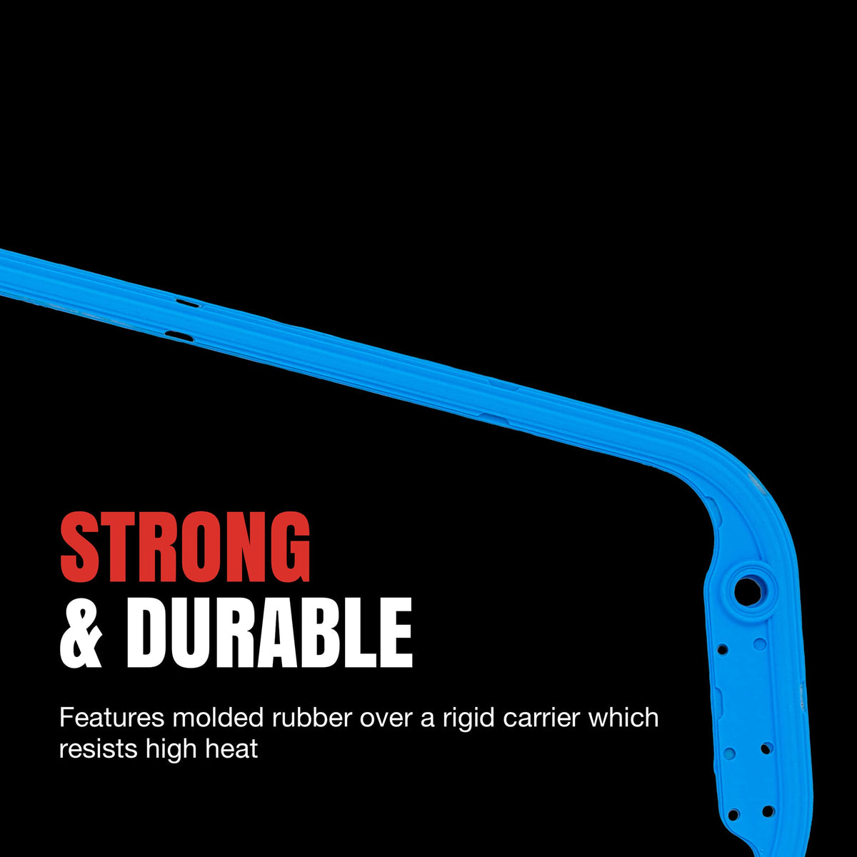 Fel‑Pro gasket next to ruler displaying correct size for fit verification and peace of mind