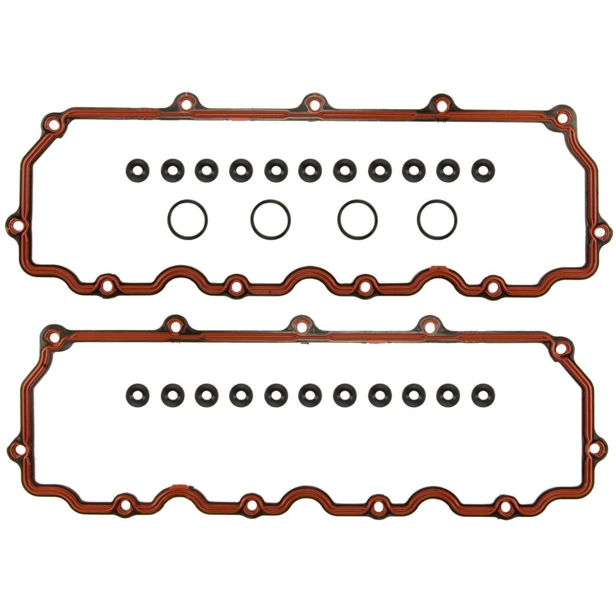 Fel-Pro valve cover gasket set front packaging showing brand and part number, reliable fit