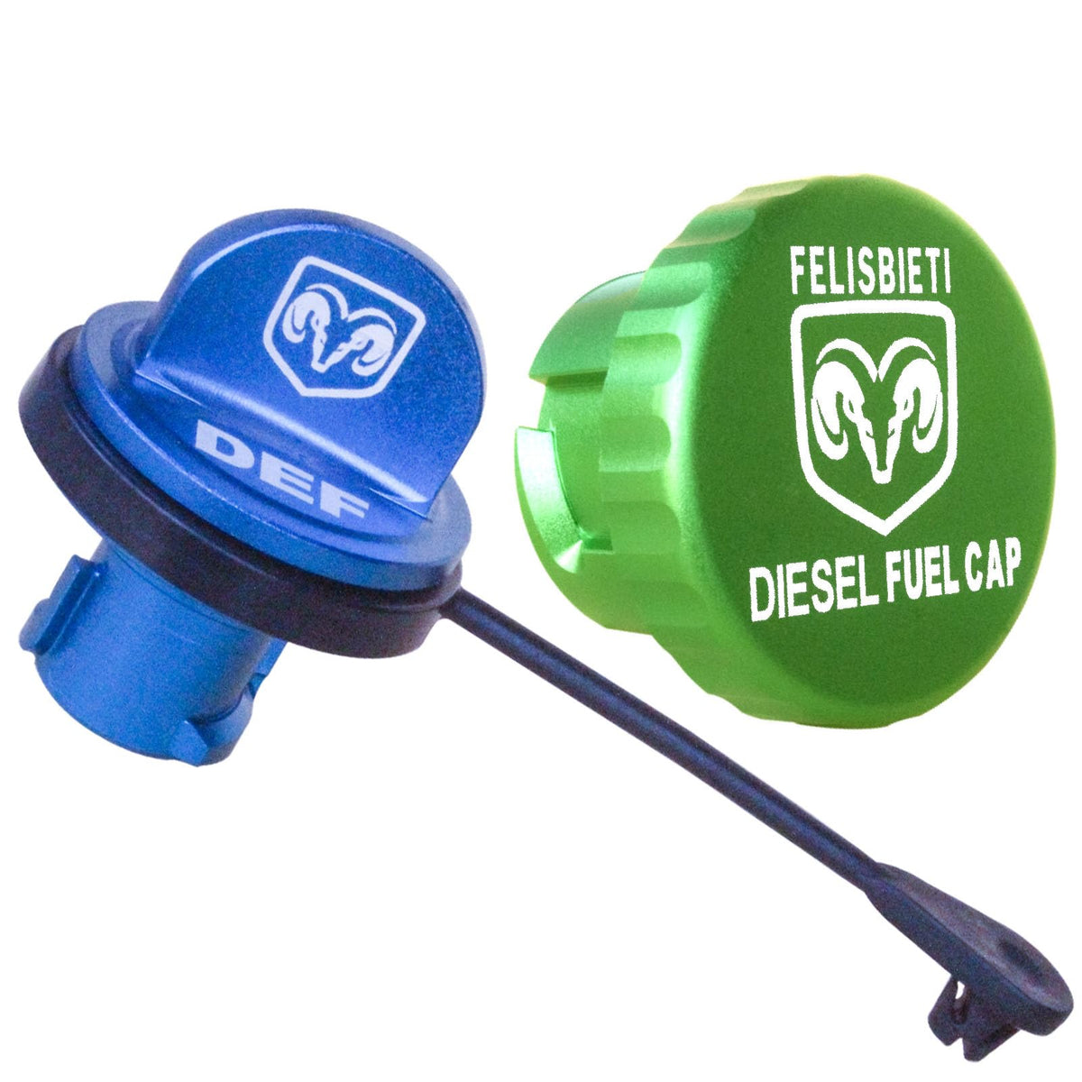 Felisbieti front view of fuel and DEF caps shows sleek upgrade and durability