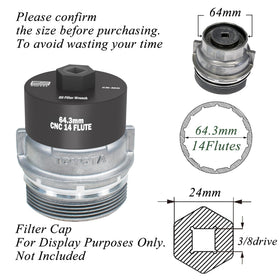 Felisbieti socket in use on Toyota oil filter housing for safe removal