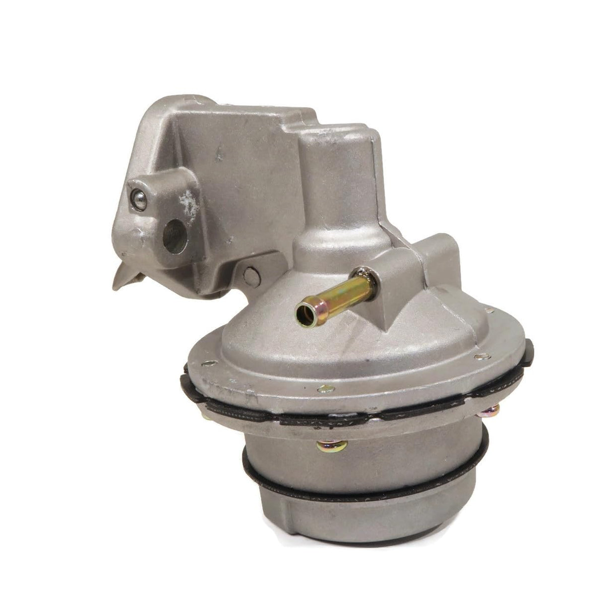 Fellowes pump showing inlet and outlet orientation for correct hose alignment
