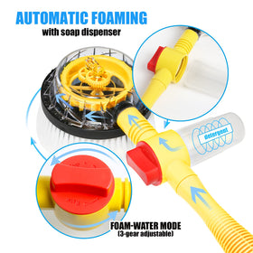 FEMBW brush head close-up displaying soft bristles that protect paint