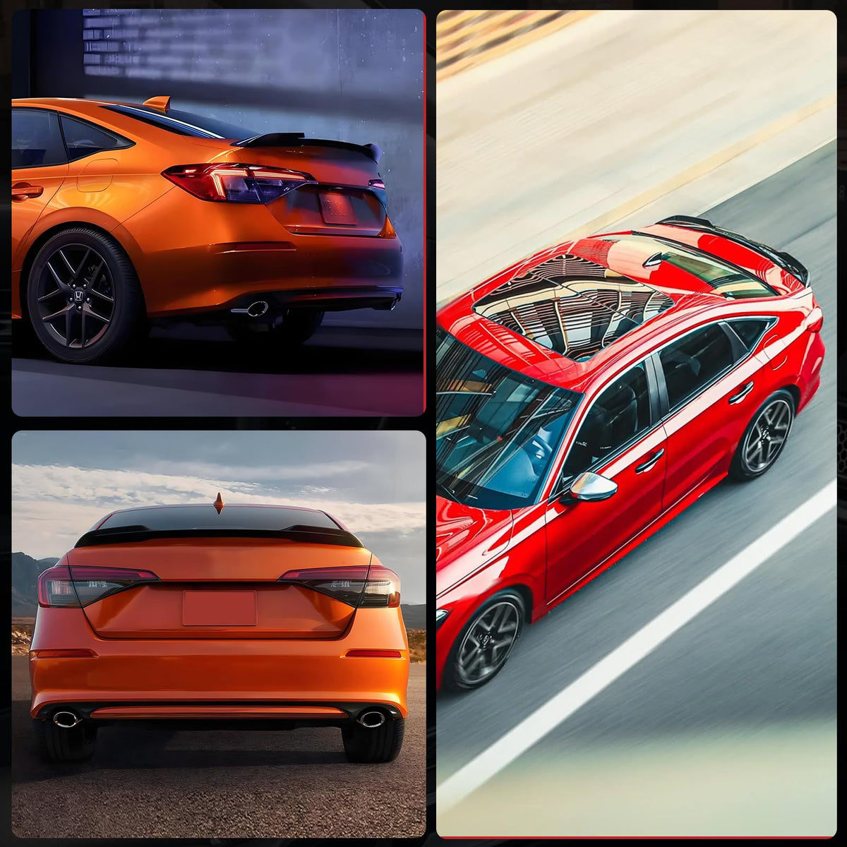 Femibon lifestyle parked Civic sport showing visual upgrade and refined sporty appearance