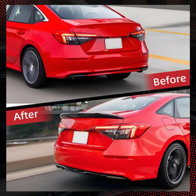 Femibon trunk edge fit detail showing precise fitment and easy installation benefit
