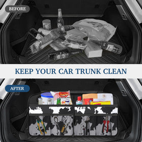 Femuar collapsed flat for compact storage with easy tuck-away benefit