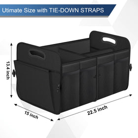 Femuar removable dividers and 11 pockets showing organization benefit