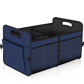 Femuar front packaging view showing large-capacity trunk organizer and benefit of neat storage