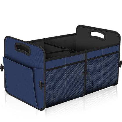 Femuar front packaging view showing large-capacity trunk organizer and benefit of neat storage