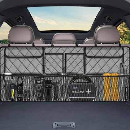 Femuar front view showing organizer in grey and quick-install benefit