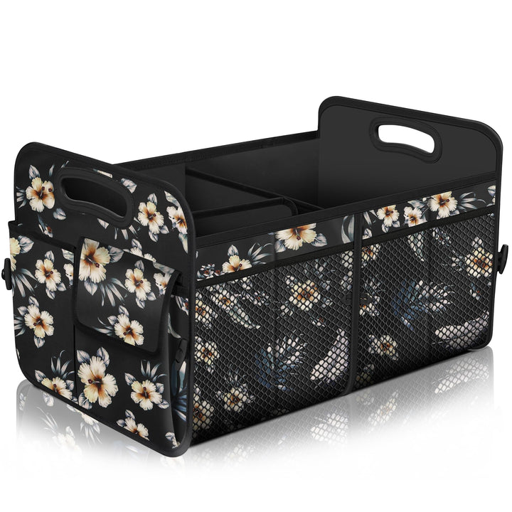 Femuar front view hibiscus design shows roomy storage and stylish finish