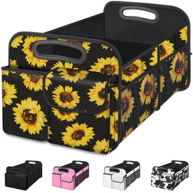Femuar front view sunflower organizer showing large capacity and neat storage