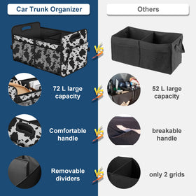 Femuar interior with removable dividers demonstrating customizable storage benefit