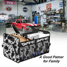Femuar in SUV trunk lifestyle shot showing organized travel readiness benefit