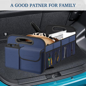Femuar in an SUV trunk showing practical everyday use and tidy cargo benefit