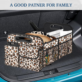 Femuar in a car trunk showing tidy storage and quick access benefit