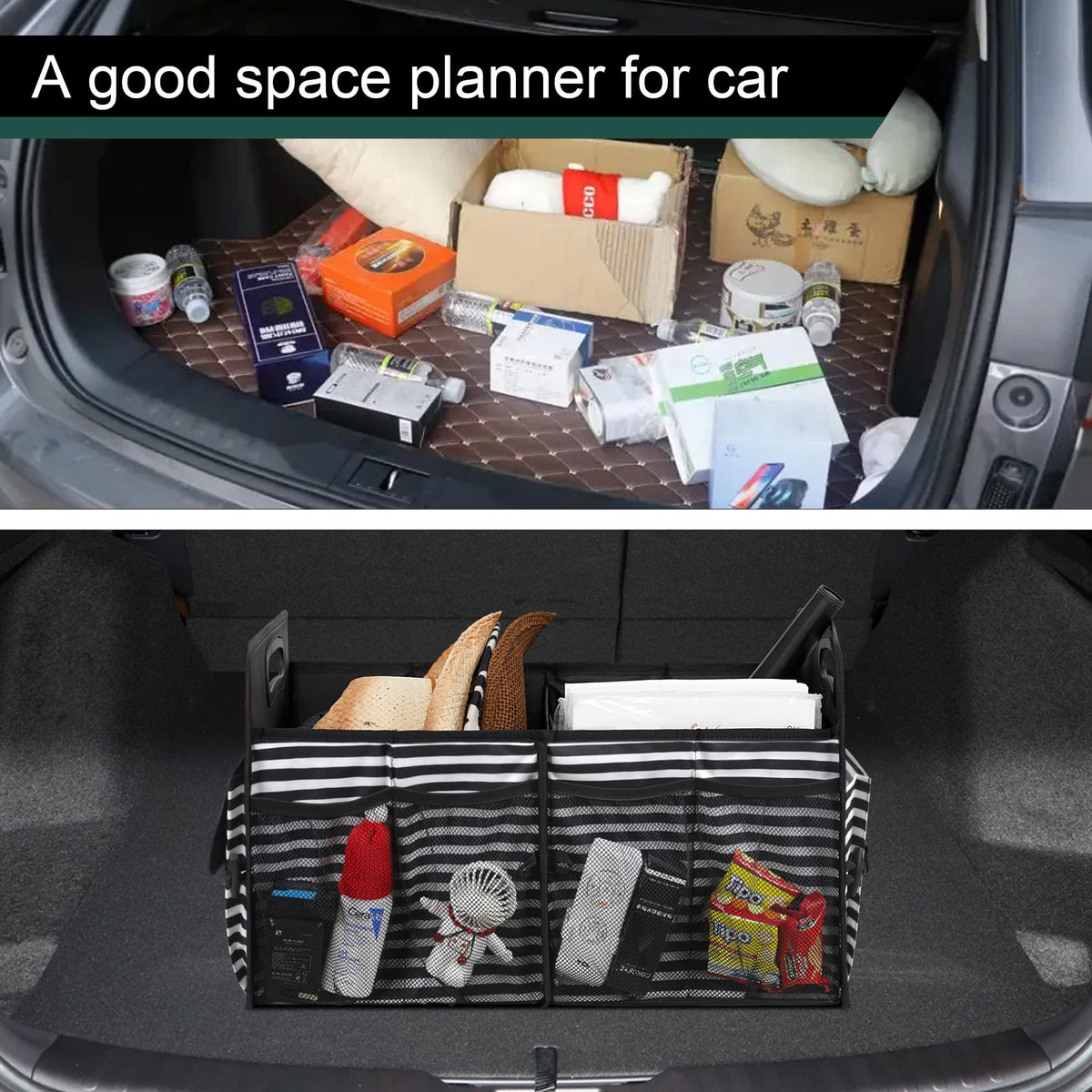 Femuar side pocket holding bottles to show quick-access storage benefit