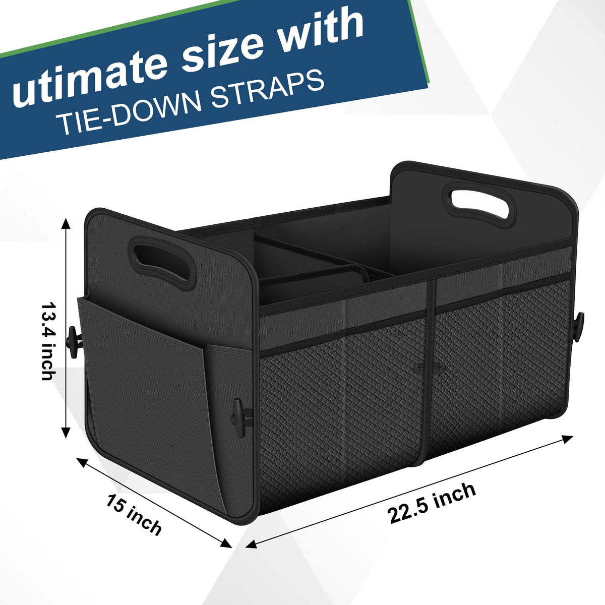 Femuar open top revealing the 72L main compartment for groceries and gear