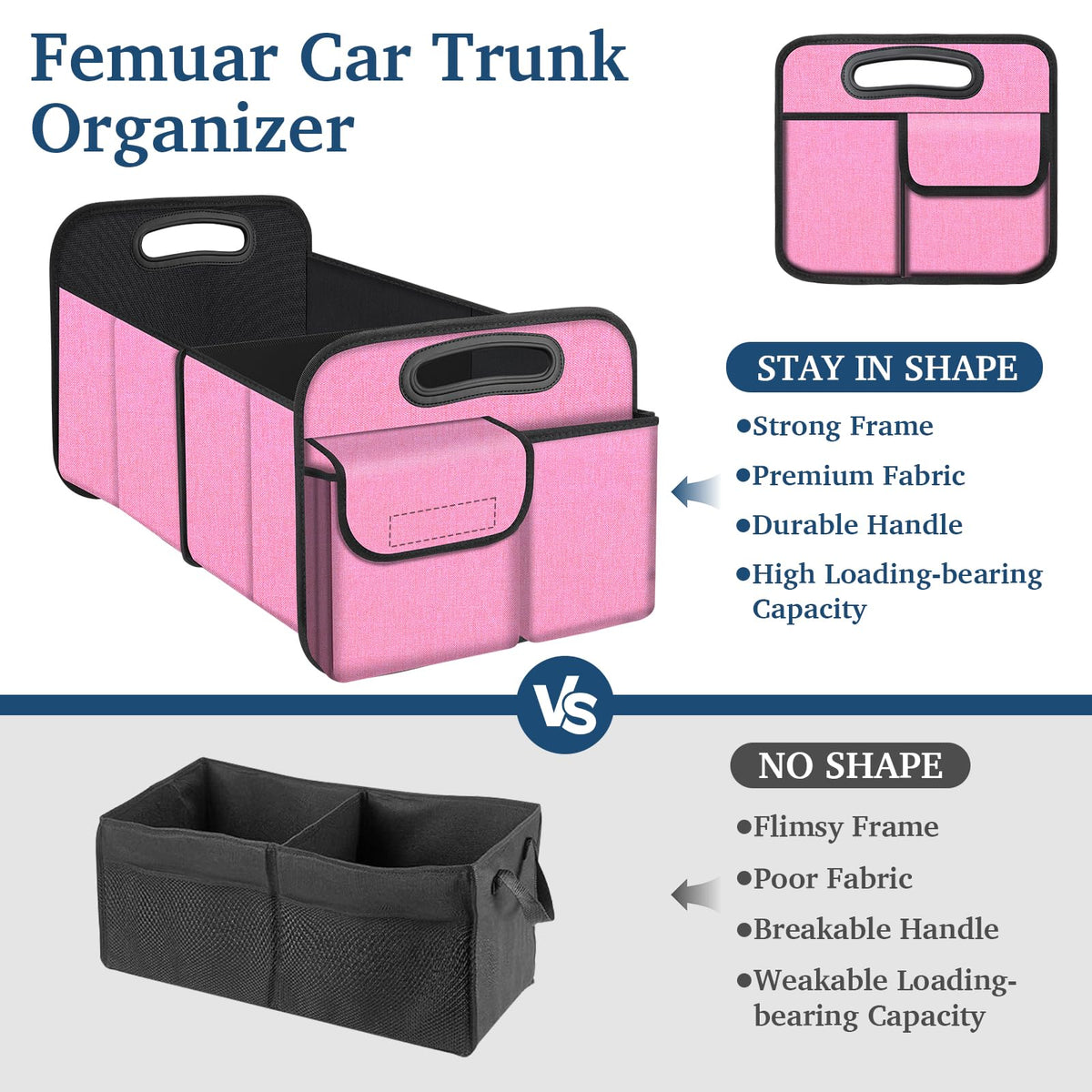 Femuar waterproof 600D fabric close-up protecting cargo from spills benefit