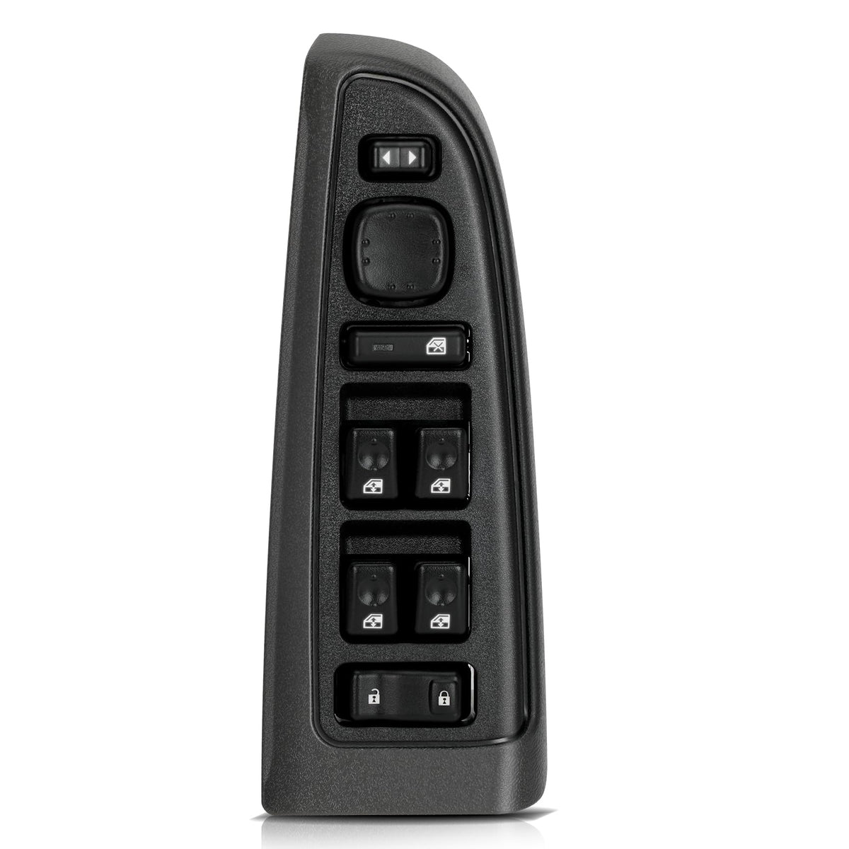 Fengind master switch front bezel showing factory-fit appearance and clean finish