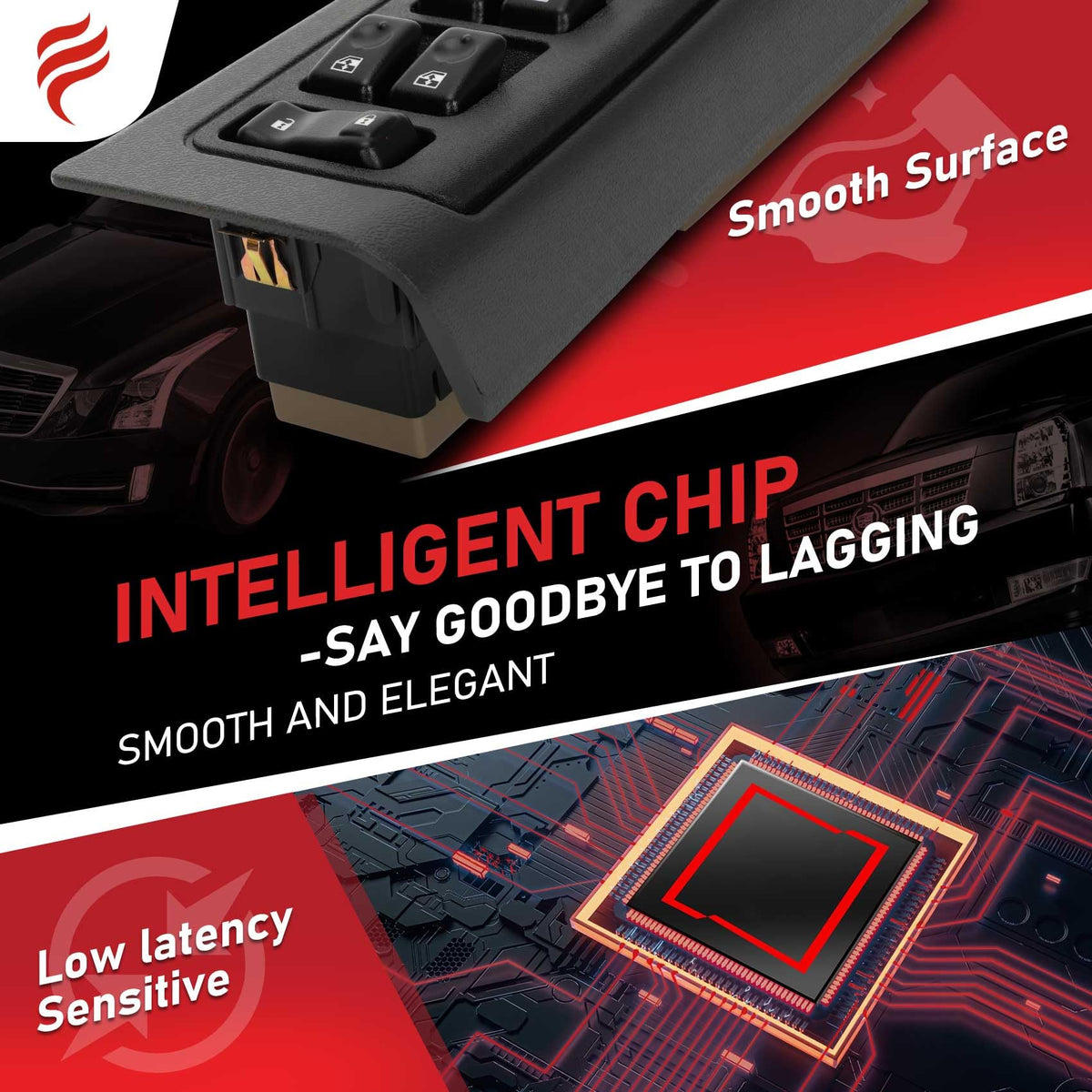 Fengind switch side profile with multi-pin terminals for accurate plug-in replacement