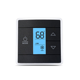 Fenglesha thermostat front display showing blue backlight and clear readout for easy viewing