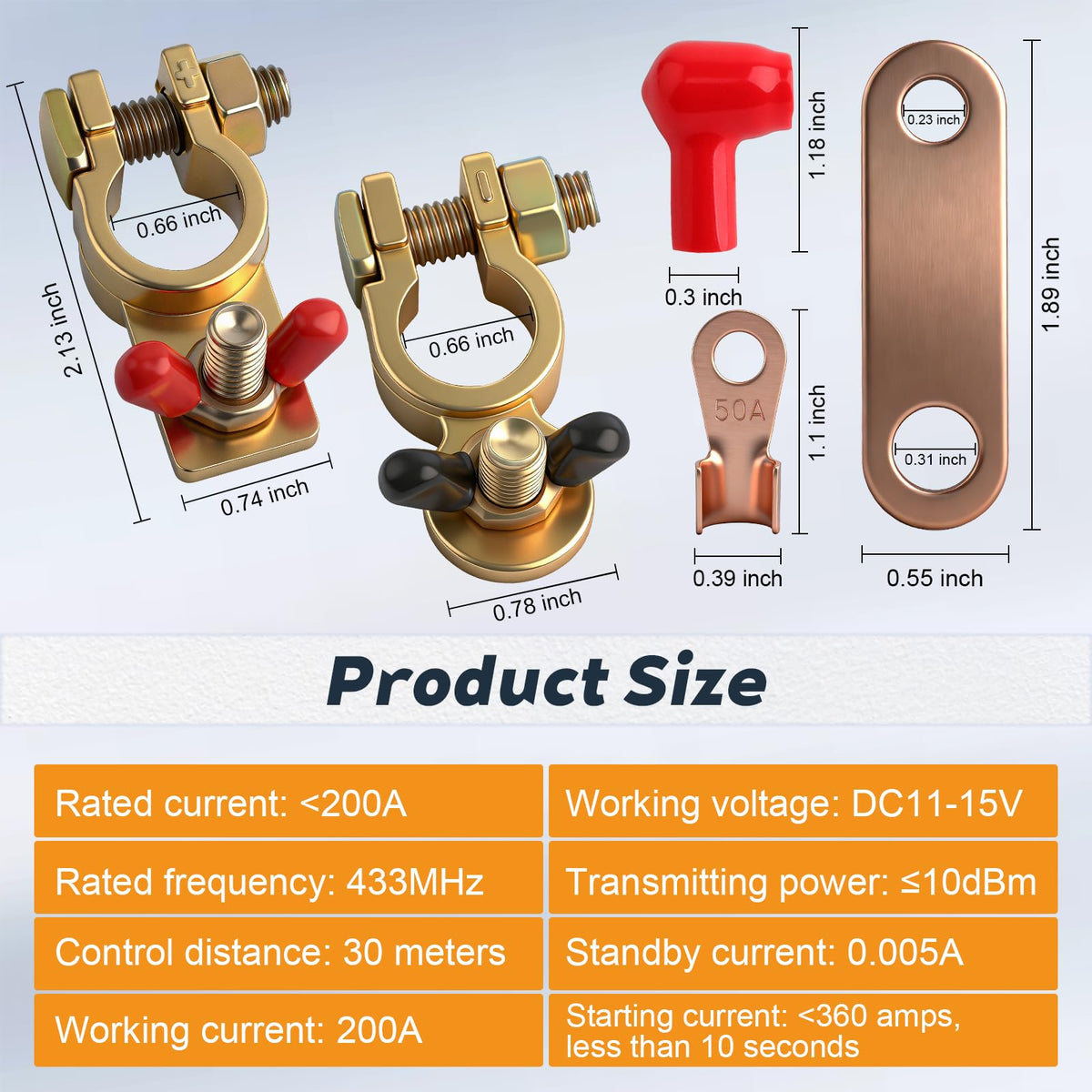 FENGWANGLI close-up of contact assembly highlighting robust terminals and durability