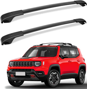 FengYu cross bars front view showing fit and sleek matte finish for improved cargo transport