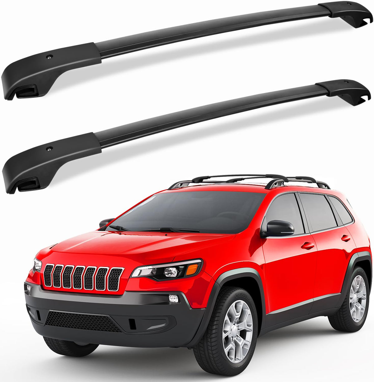 FengYu front view on Jeep Cherokee showing clean fit and sleek benefit