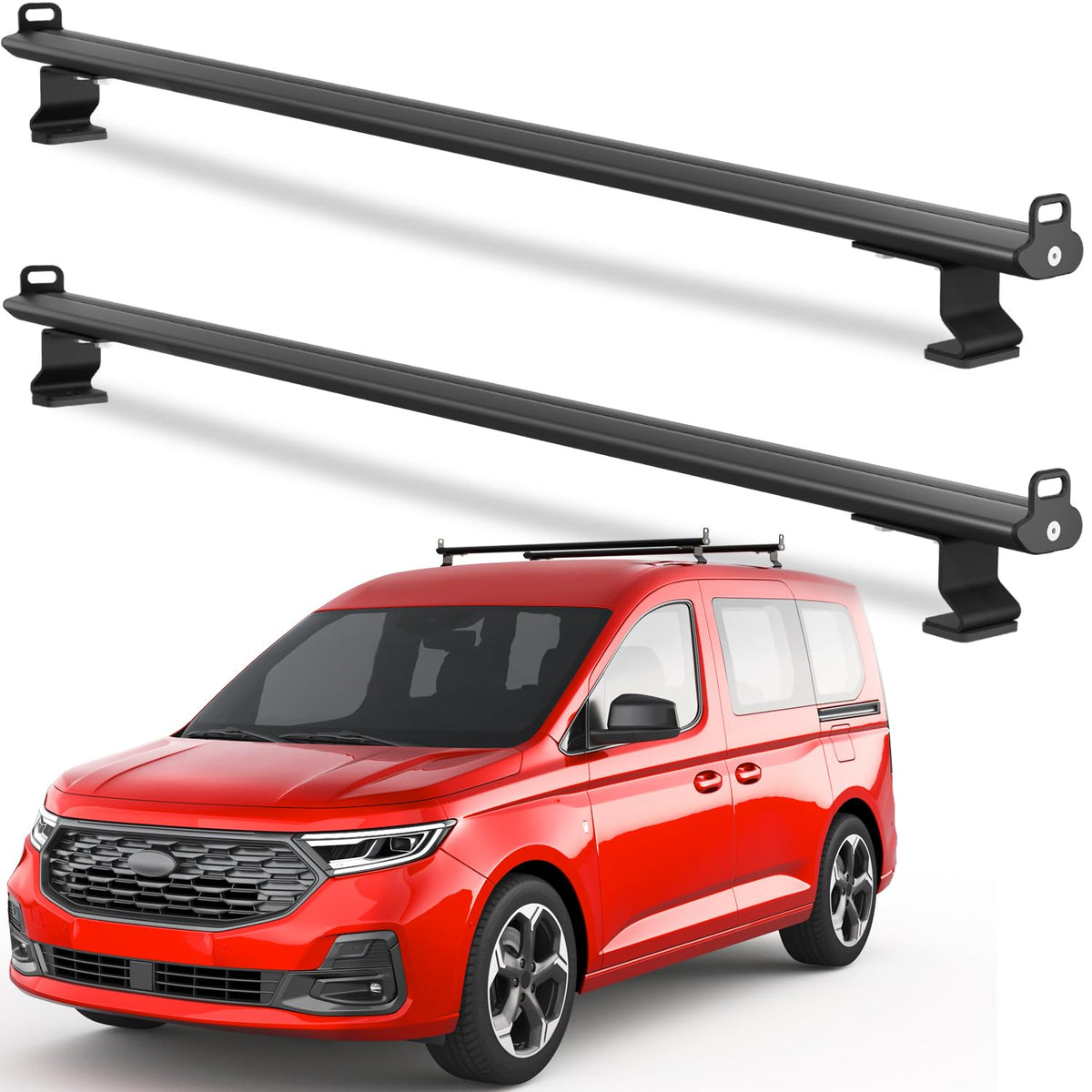 FengYu front view installed roof rack shows sturdy load capacity
