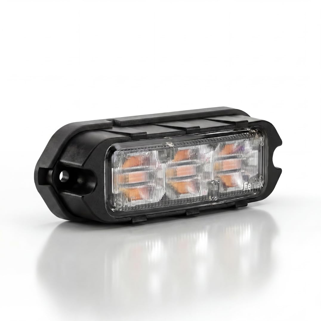 Feniex Quad Q3 front view showing compact surface-mount and high visibility