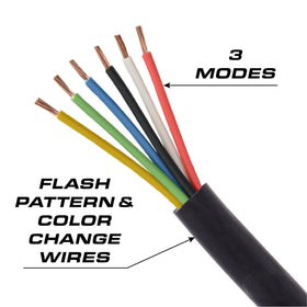 Feniex Quad Q3 9-inch wiring harness and connector for easy installation