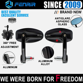 FENRIR close-up of the expandable bar-end mount showing secure fitment inside handlebar