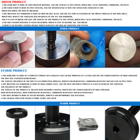 FENRIR knob bolt close-up highlighting 304 stainless strength and corrosion resistance