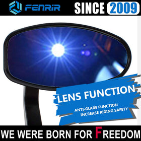 FENRIR packaging contents with pair of mirrors, screws, and adapters displayed for clarity