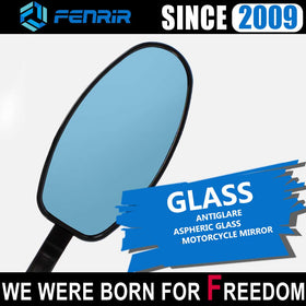 FENRIR scale photo with ruler showing mirror dimensions and compact size for compatibility