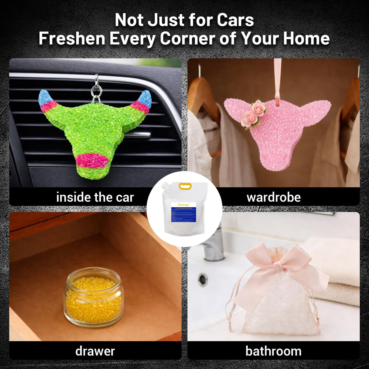 fensong label and contents showing product details and heat-resistant bead benefit