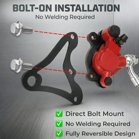 Feralmoto lever and control assembly demonstrating ergonomic reach advantage
