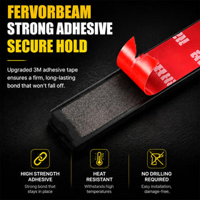Fervorbeam held in hand to show scale and compact, space-saving design