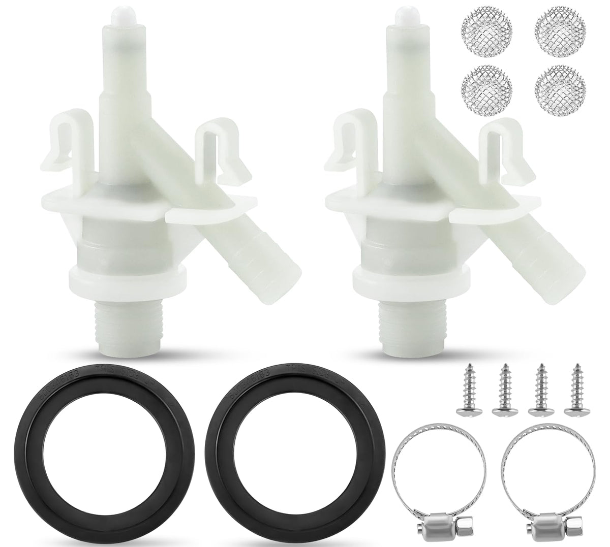 Fetechmate front view packaged kits showing both valve sets for fast replacement