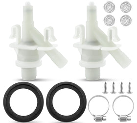 Fetechmate front view packaged kits showing both valve sets for fast replacement