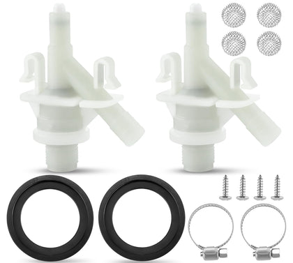 Fetechmate front view packaged kits showing both valve sets for fast replacement